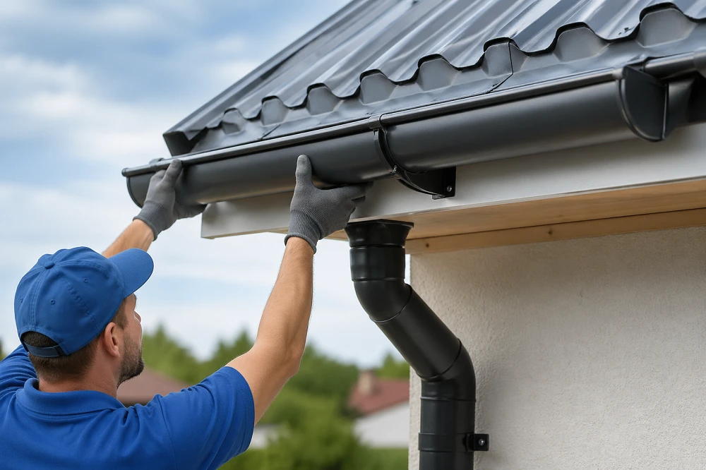 Finike Yağmur Oluğu Montajı